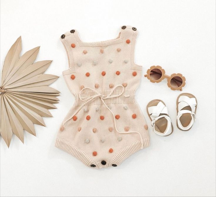 ROMPER TEJIDO BOLITAS DE COLORES