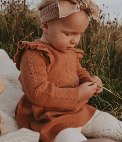 Vestido tejido voladito