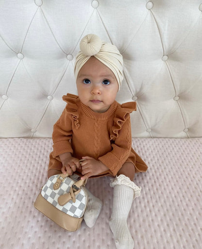 Vestido tejido voladito