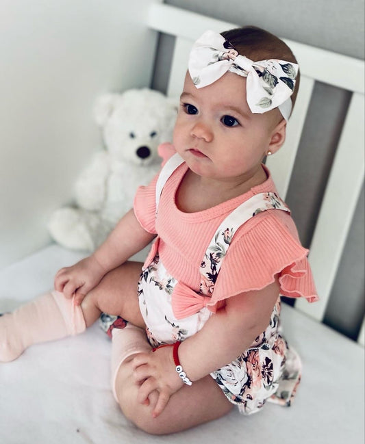 Romper floreado + vincha floreada