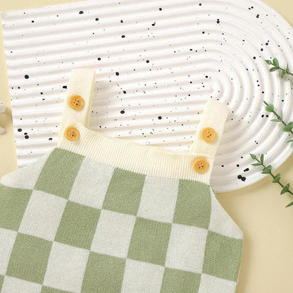 Pelele tejido cuadros