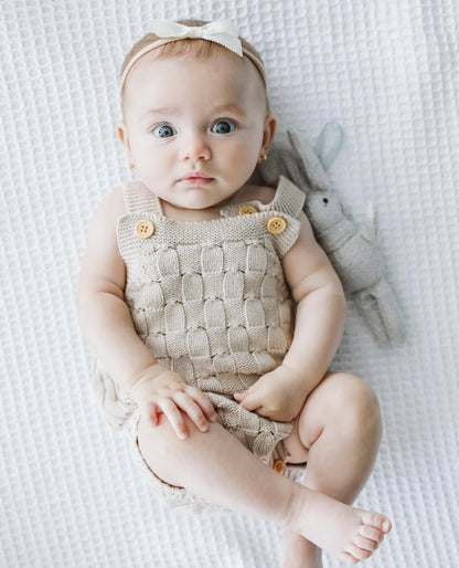 Romper tejido beige