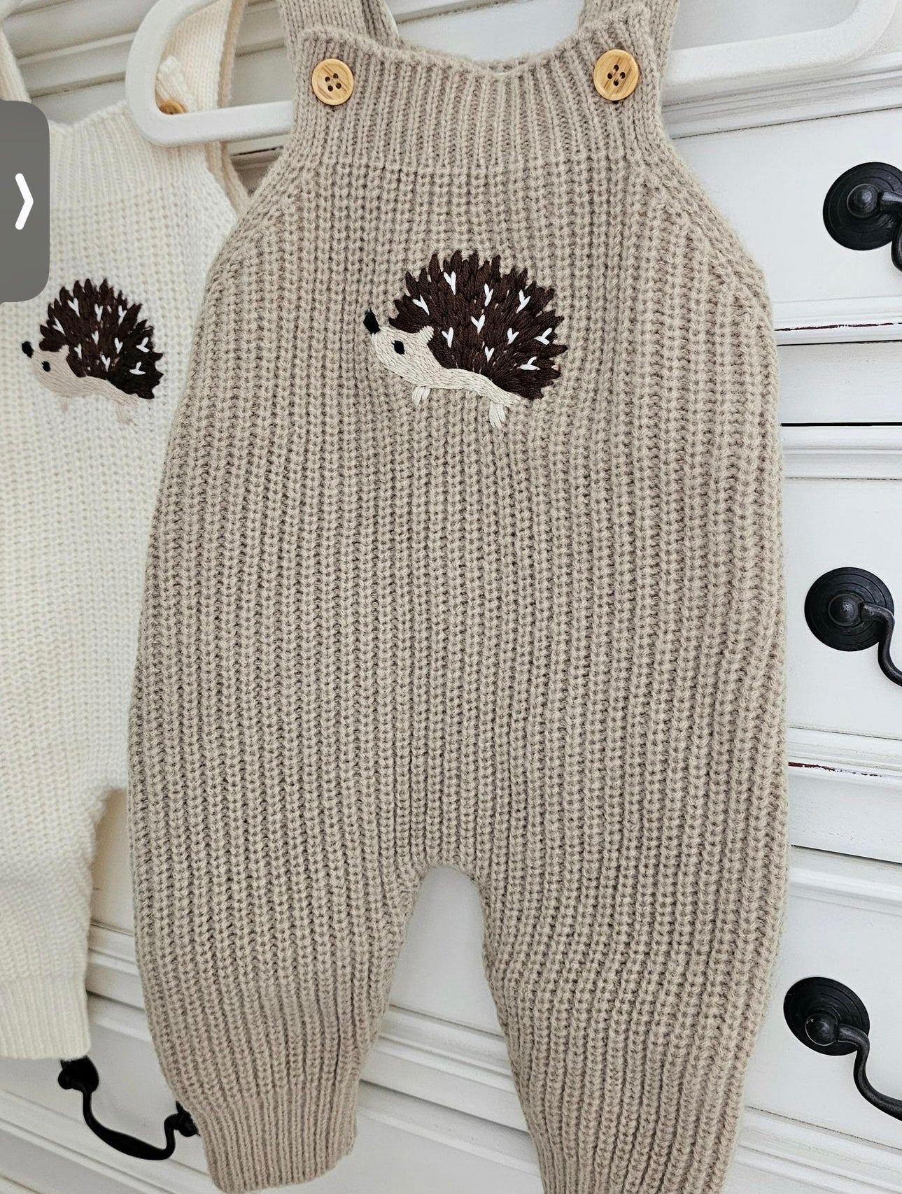 Enterizo tejido ardilla