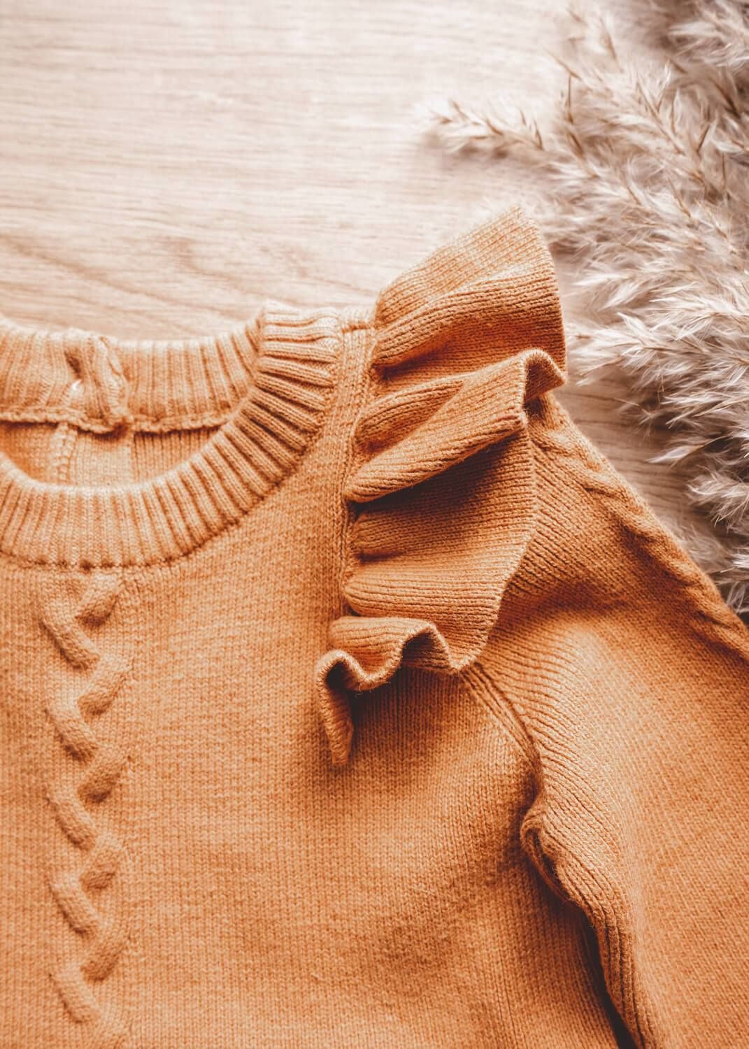 Vestido tejido voladito