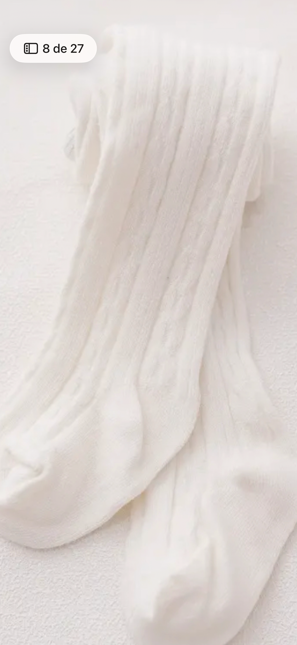 Pantys labradas blanquitas