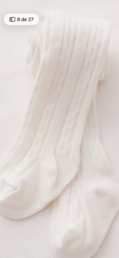 Pantys labradas blanquitas